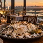 Restaurant les salins gruissan : poisson en croûte de sel et marais salants